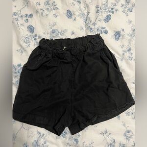Altar’d State Black Flowy Stretch Lounge Shorts
